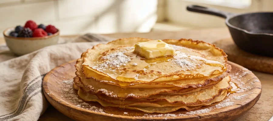 Swedish Pancakes Recipe (Thin, Buttery & Melt-in-Your-Mouth Delicious)