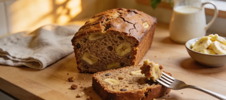 The Best Vegan Banana Bread – Fluffy, Moist & Dairy-Free
