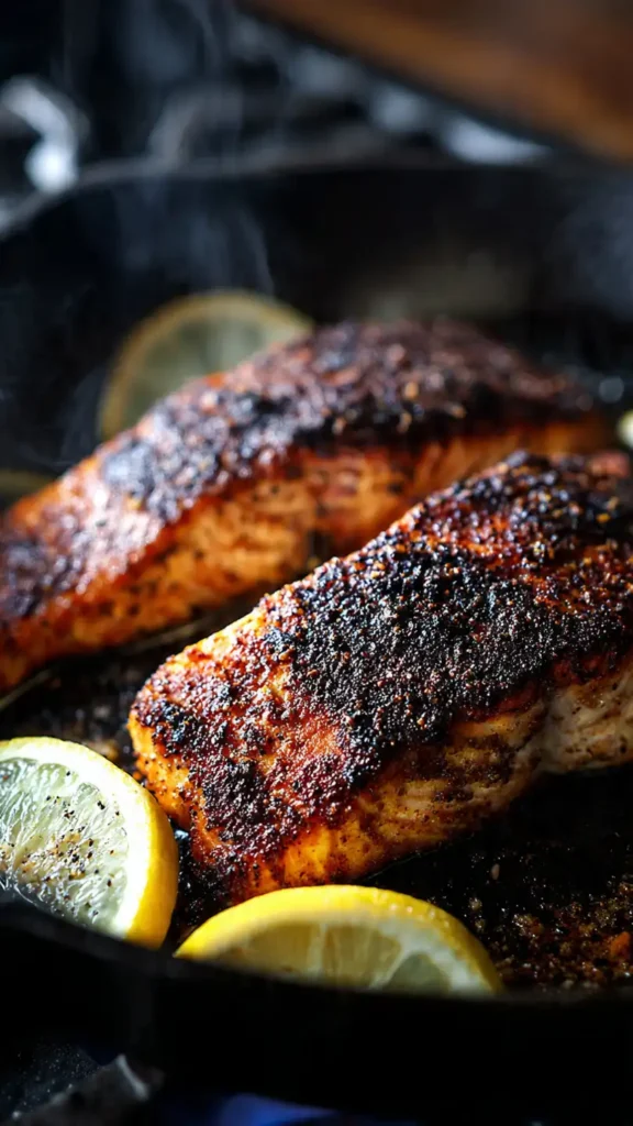 Blackened Salmon on the Stovetop