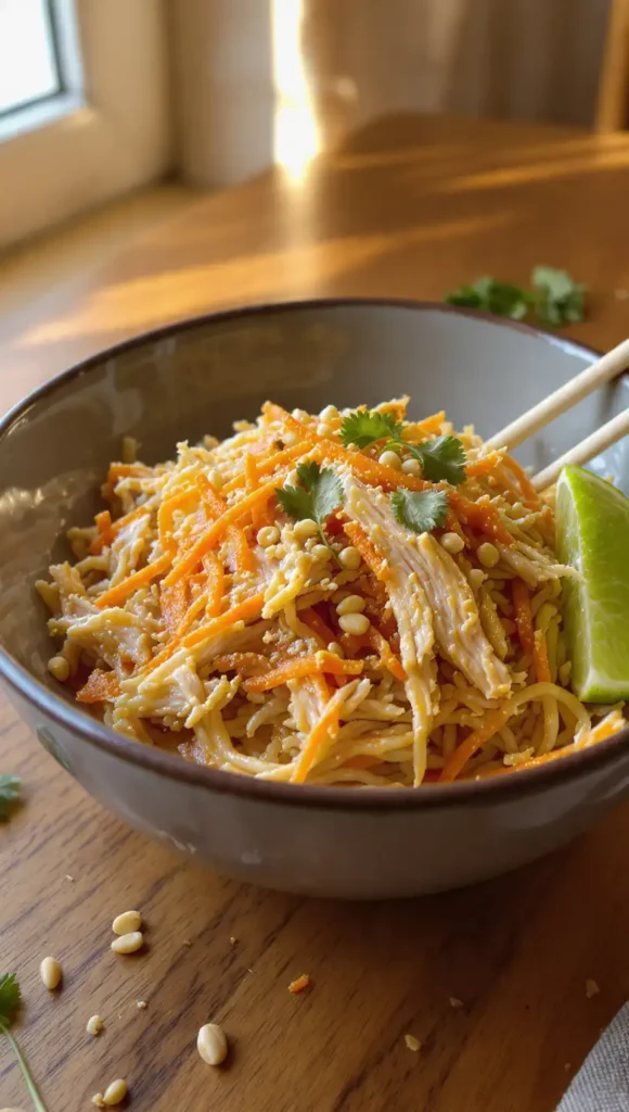 10. Cold Peanut Noodles With Rotisserie Chicken