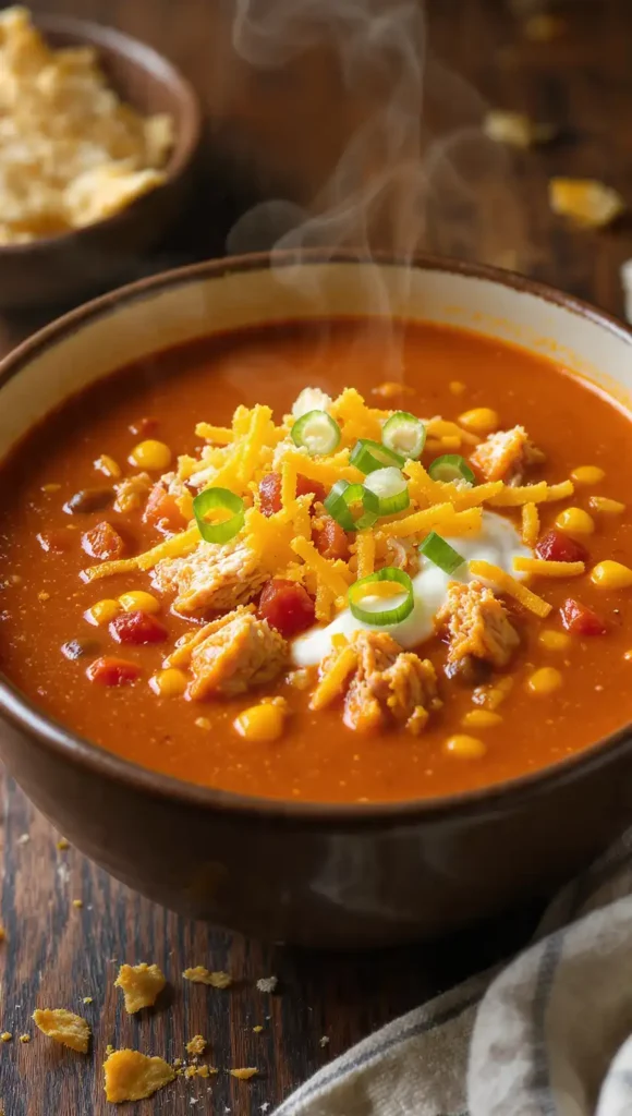 Crockpot Chicken Tortilla Soup