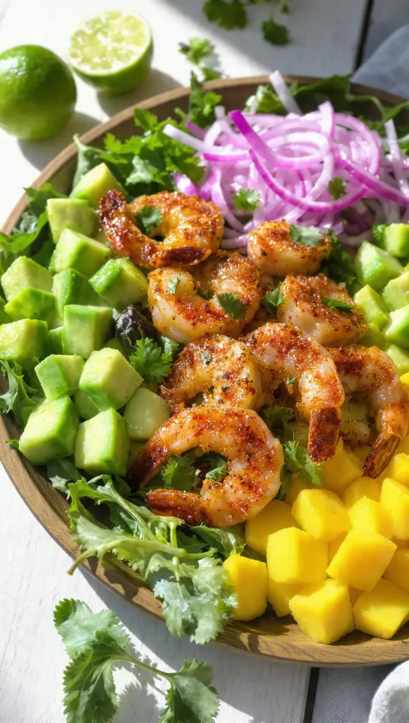 Mango Avocado Shrimp Salad