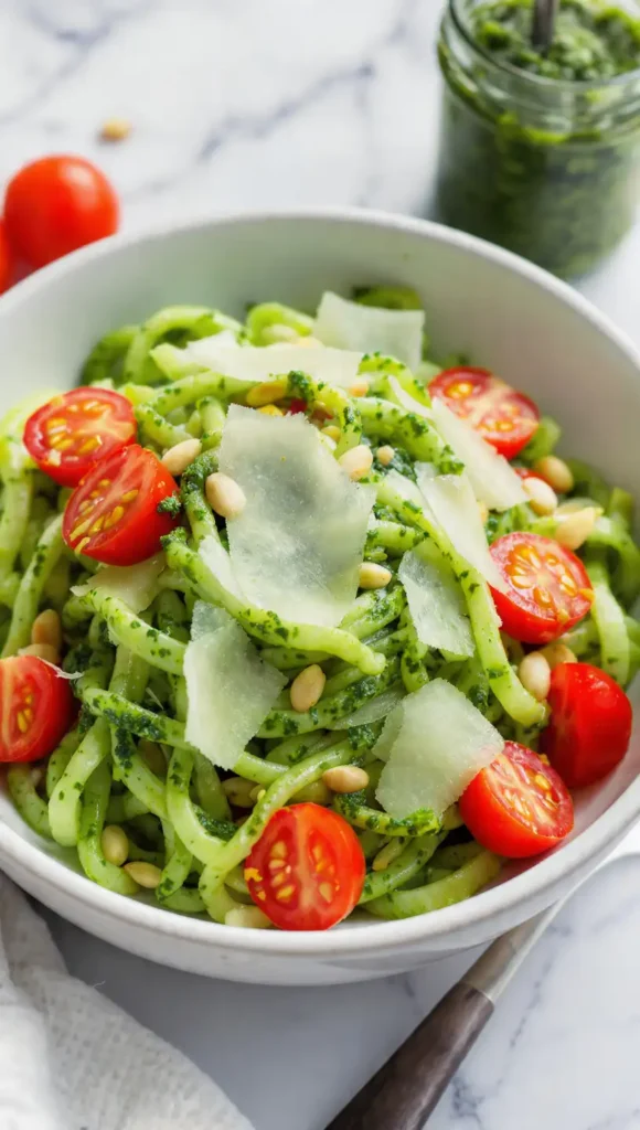 Zucchini Noodles with Pesto