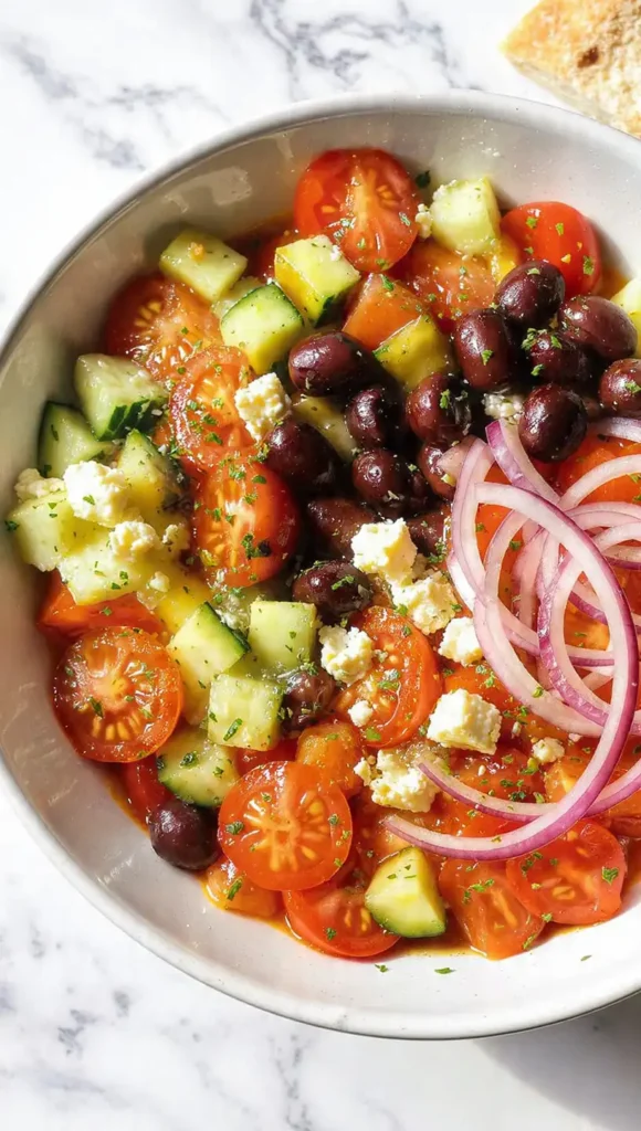 Cucumber Tomato Feta Salad