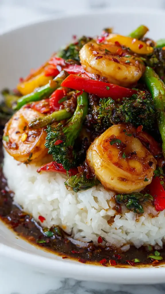 Shrimp Stir Fry with Garlic Sauce