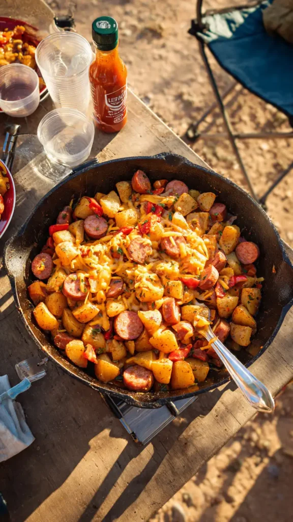 Hot Dog and Potato Skillet