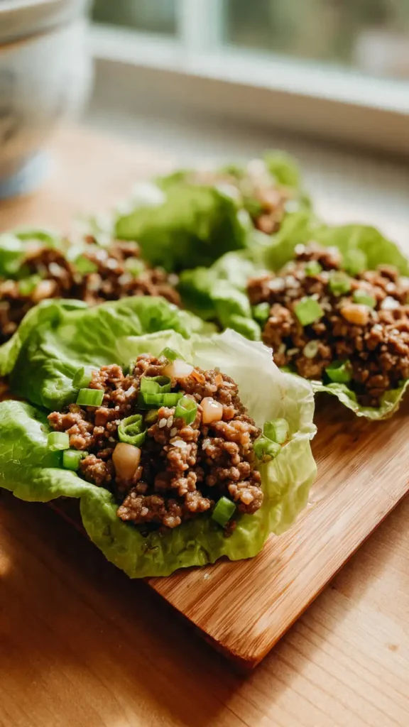 Lean Beef Lettuce Wraps
