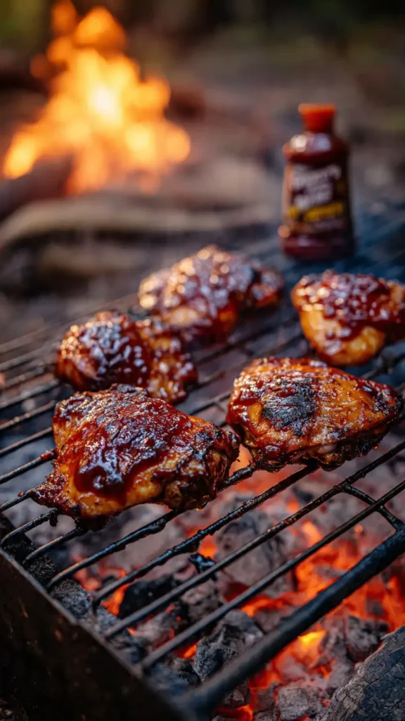 Campfire BBQ Chicken Thighs