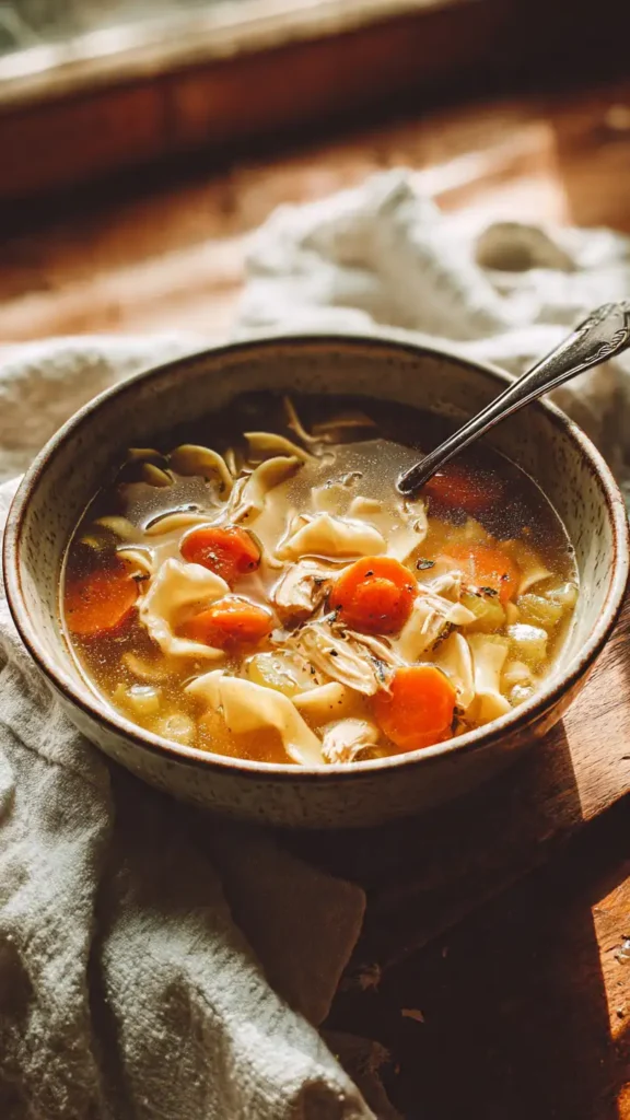 Stovetop Chicken and Noodle Soup