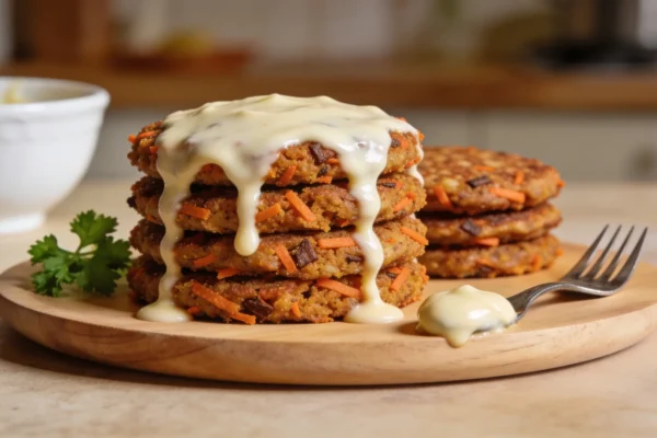 Carrot Cake Pancakes Recipe – Moist, Fluffy & Topped with Cream Cheese Glaze