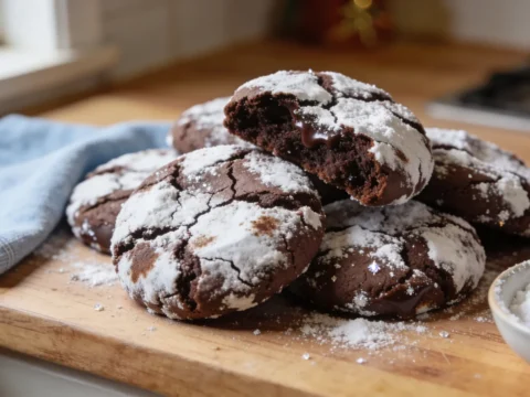 Chocolate Crinkle Cookies – Soft, Chewy & Perfectly Powdered Holiday Treat