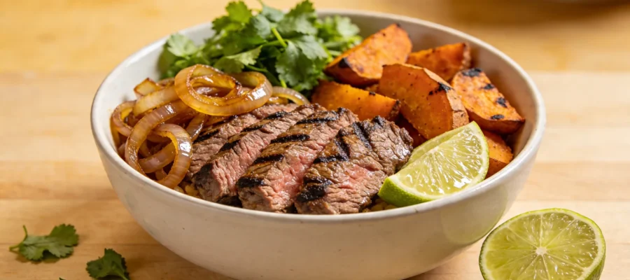 Cilantro Lime Steak Bowls  (Easy Healthy Meal Prep!)