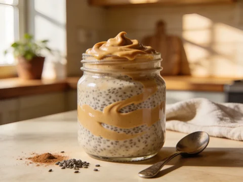 Creamy Peanut Butter Chia Pudding (High-Protein & Meal Prep Friendly)