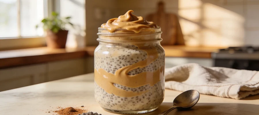 Creamy Peanut Butter Chia Pudding (High-Protein & Meal Prep Friendly)