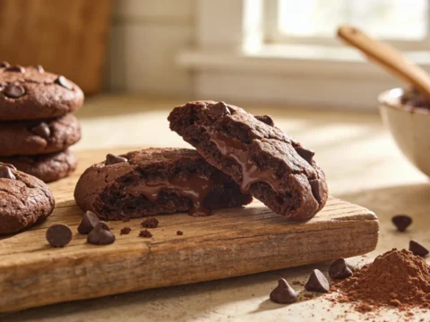 Double Chocolate Cookies Recipe – Soft, Rich & Loaded with Chocolate Flavor