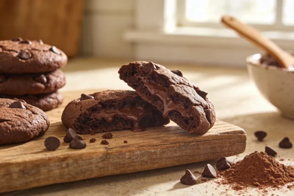 Double Chocolate Cookies Recipe – Soft, Rich & Loaded with Chocolate Flavor