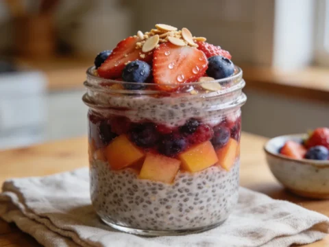 Fruit Compote Chia Pudding: A Stunning 5-Minute Layered Breakfast