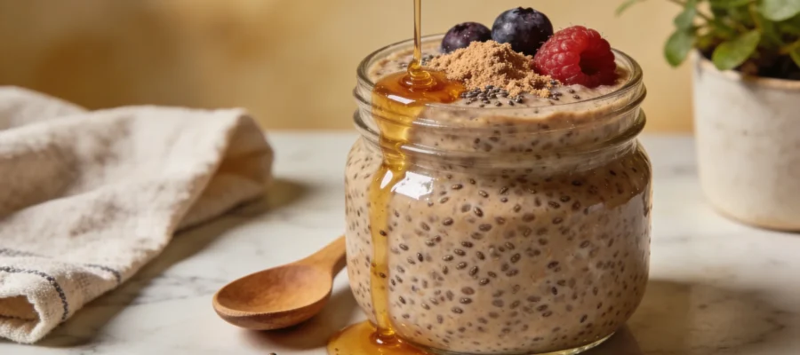 High-Protein Chia Pudding Recipe (32g Protein, 4 Ingredients!)