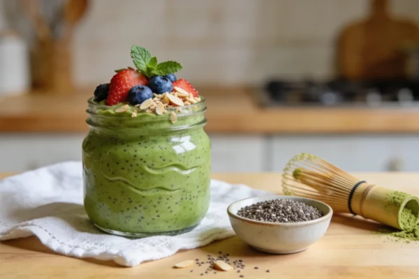 Matcha Chia Pudding Recipe (Creamy, 24g Protein, Vegan-Friendly)
