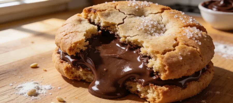 Nutella Stuffed Cookies Recipe – Gooey Centers with a Soft, Bakery-Style Texture