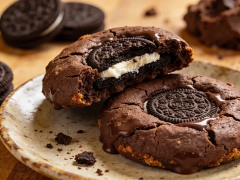 Oreo Stuffed Cookies Recipe – Thick, Chewy Cookies with a Surprise Creamy Center