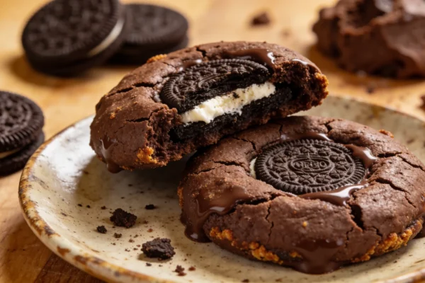 Oreo Stuffed Cookies Recipe – Thick, Chewy Cookies with a Surprise Creamy Center