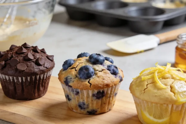 Protein Muffins for Grab‑and‑Go Breakfast (One Batter, 3 Flavors) ​