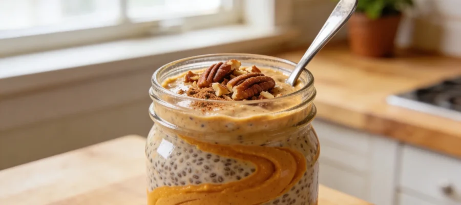 Pumpkin Chia Pudding Recipe – Creamy, Healthy & Ready Overnight