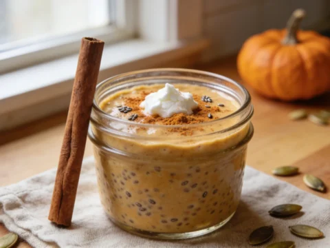 Pumpkin Spice Chia Pudding (Dairy-Free, 6 Ingredients, No Cook!)