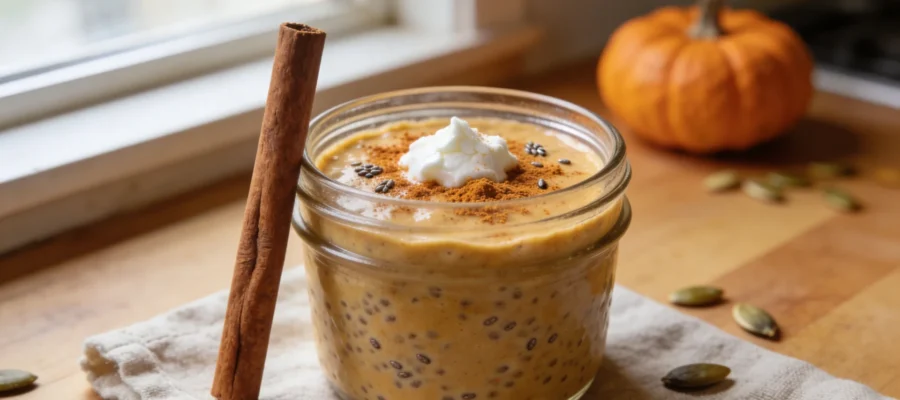 Pumpkin Spice Chia Pudding (Dairy-Free, 6 Ingredients, No Cook!)
