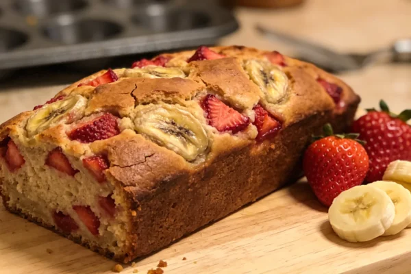 The Best Strawberry Banana Bread Recipe (Moist & Easy)