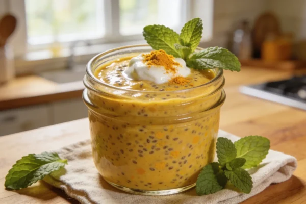 Turmeric Chia Pudding – Anti-Inflammatory Golden Overnight Jar