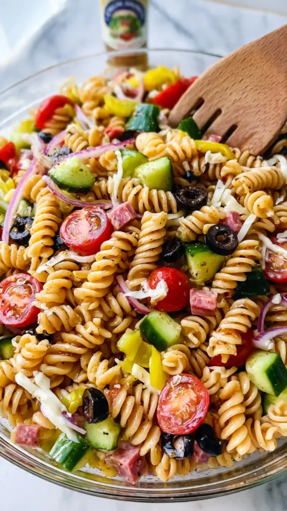 Cold Pasta Salad With Italian Dressing
