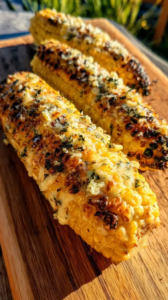 Grilled Corn on the Cob with Herb Butter