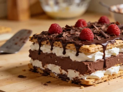 Chocolate Eclair Cake — No Bake, No Oven, Perfect Party Dessert