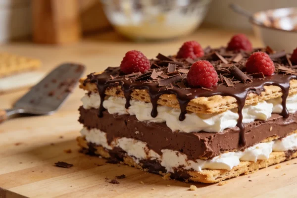 Chocolate Eclair Cake — No Bake, No Oven, Perfect Party Dessert