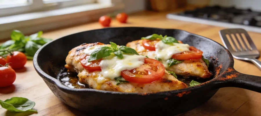 Caprese Chicken — Juicy Skillet Dinner in 25 Minutes