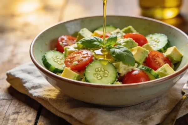 Cucumber Tomato Avocado Salad — Easy Healthy Side