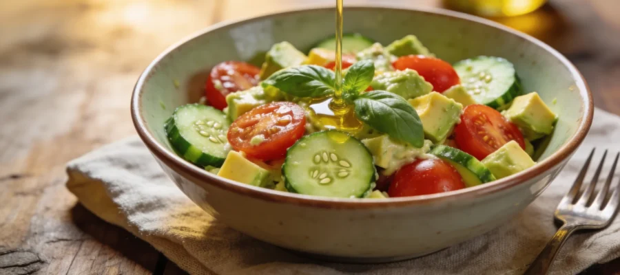 Cucumber Tomato Avocado Salad — Easy Healthy Side