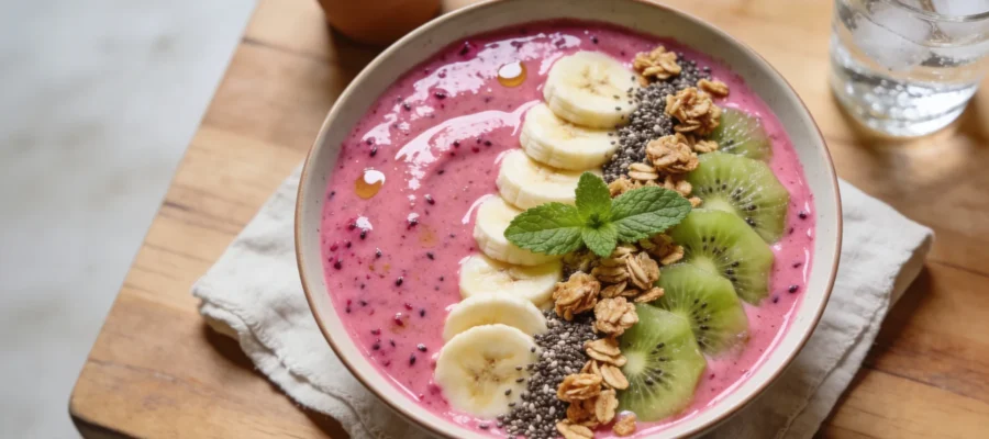 Dragon Fruit Smoothie Bowl (Pink Pitaya Bowl)