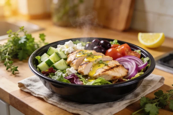 Greek Chicken Salad — High Protein Meal Prep Bowl