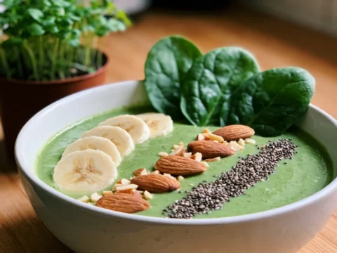Green Smoothie Bowl — 5 Ingredients, No Yogurt Needed
