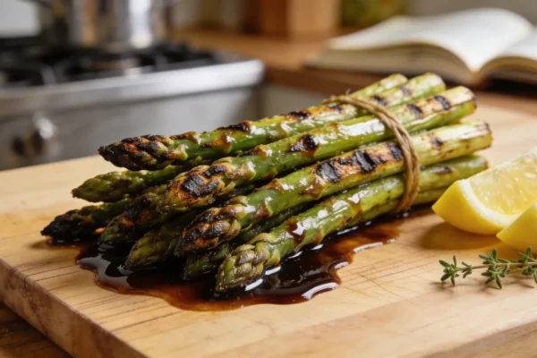 Grilled Asparagus with Balsamic Glaze — 8 Minute Side