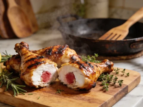 Grilled Chicken Legs — Crispy Skin and Juicy Inside