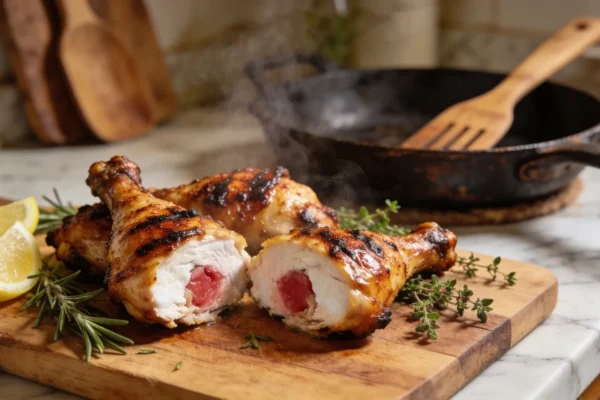 Grilled Chicken Legs — Crispy Skin and Juicy Inside