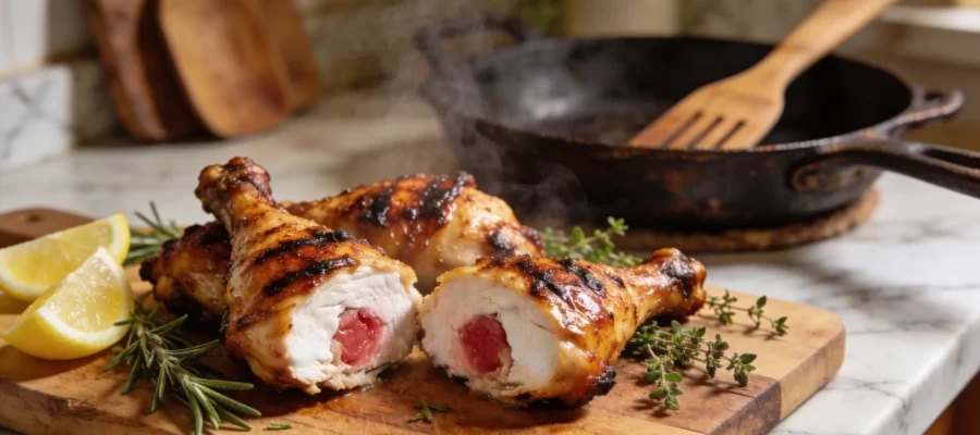 Grilled Chicken Legs — Crispy Skin and Juicy Inside