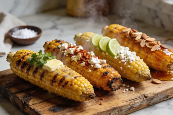 Grilled Corn on the Cob 4 Ways — Easy Summer Side