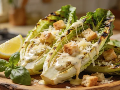 Grilled Romaine Caesar Salad — Smoky Summer Side