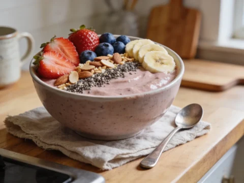 High Protein Smoothie Bowl — 30g Protein, No Powder