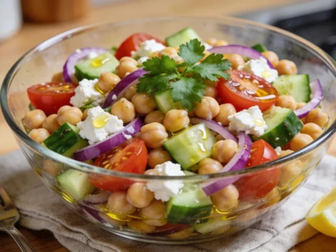 Mediterranean Chickpea Salad — Easy No-Cook Lunch